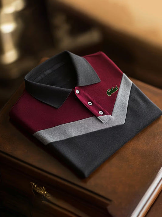 Herren Vintage Holiday Business Casual Polo Shirt