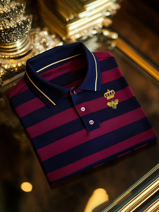 Herren Vintage Holiday Business Casual Polo Shirt