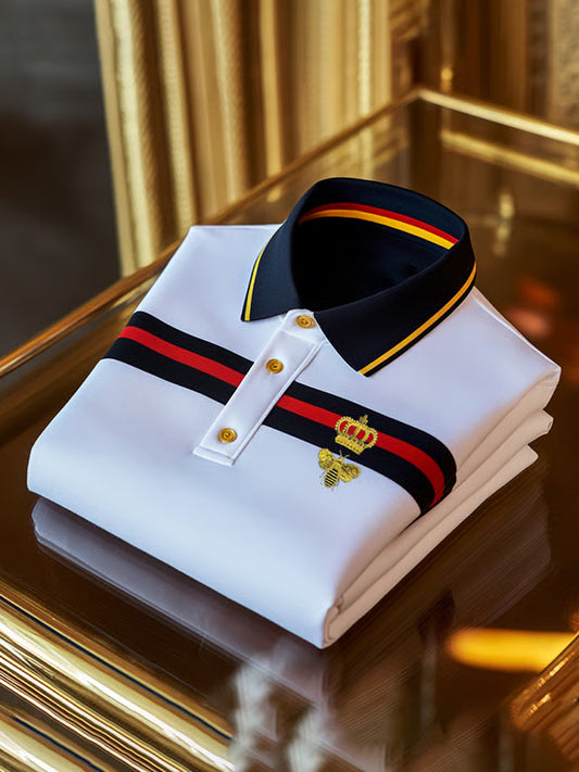 Herren Vintage Holiday Business Casual Polo Shirt