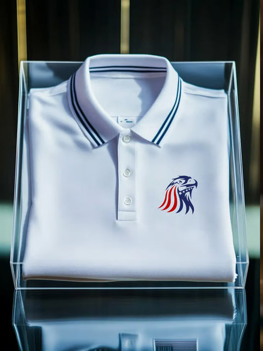 Herren Vintage Holiday Business Casual Polo Shirt