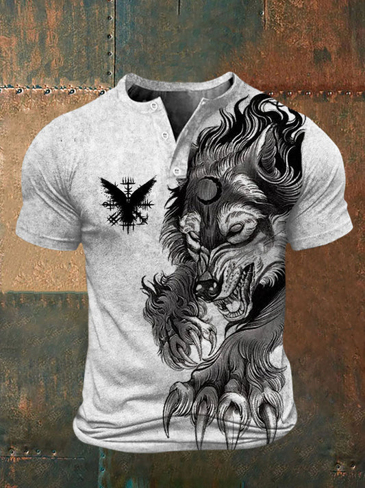 Bedrucktes T-Shirt für Herren Viking