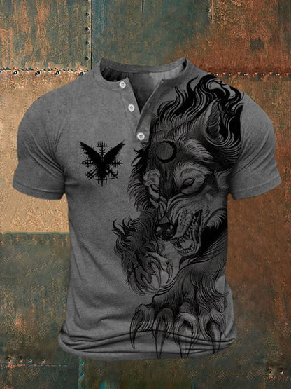 Bedrucktes T-Shirt für Herren Viking