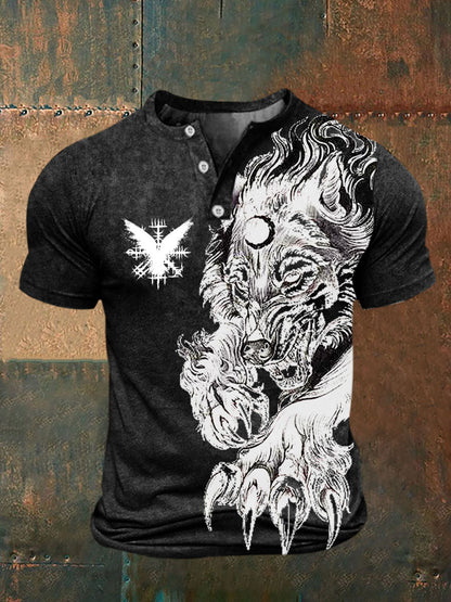 Bedrucktes T-Shirt für Herren Viking