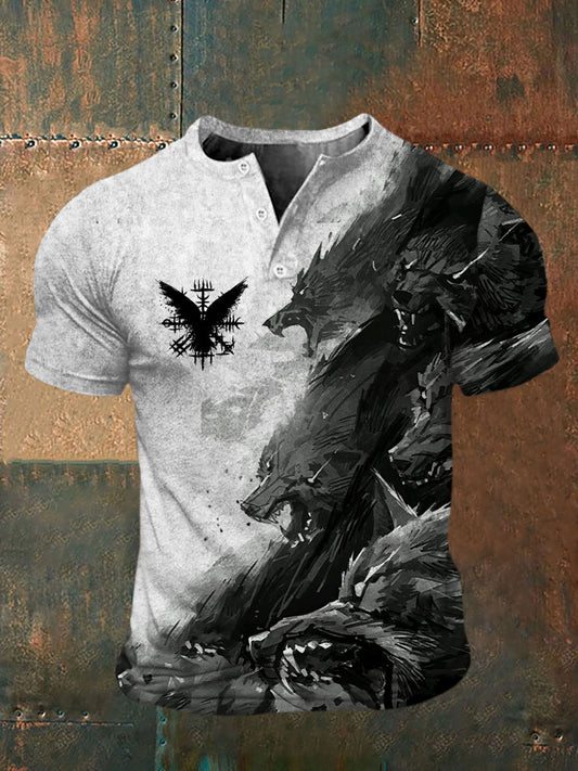 Bedrucktes T-Shirt für Herren Viking