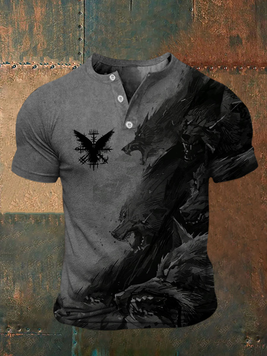 Bedrucktes T-Shirt für Herren Viking