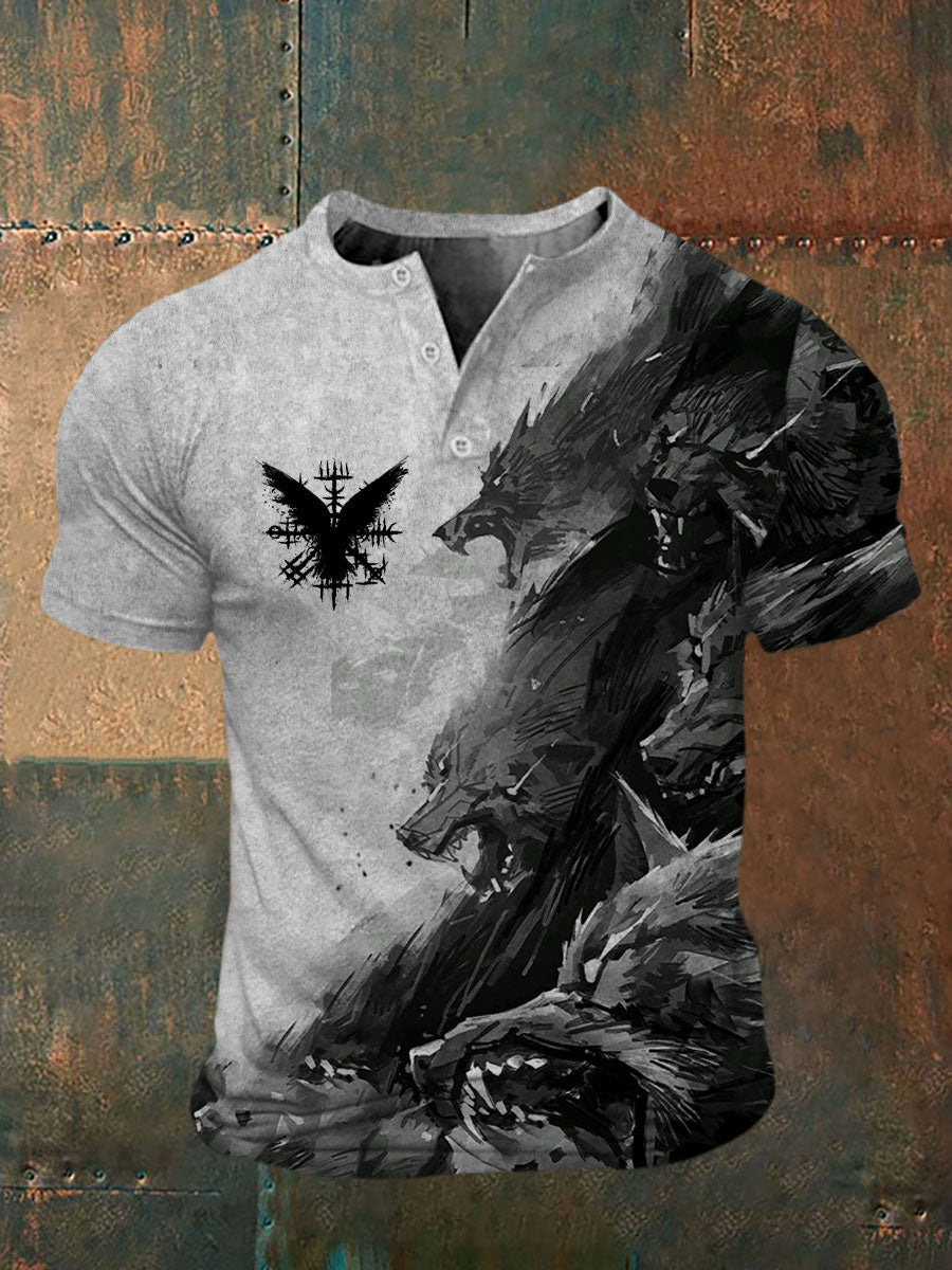Bedrucktes T-Shirt für Herren Viking