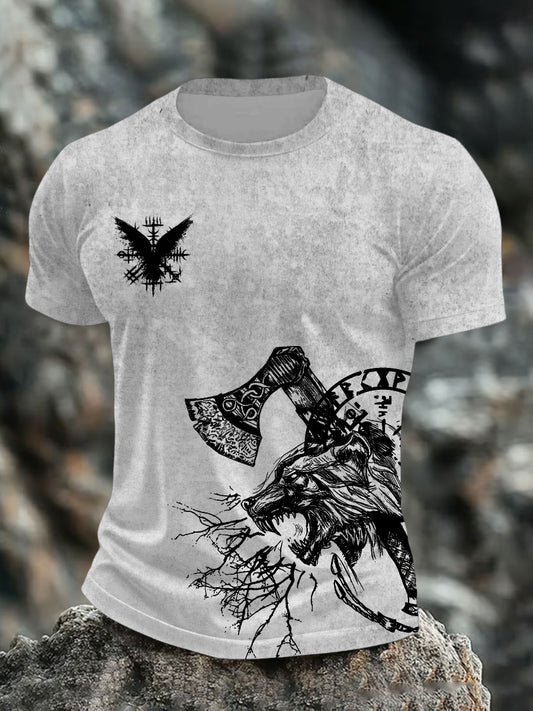 Bedrucktes T-Shirt für Herren Viking
