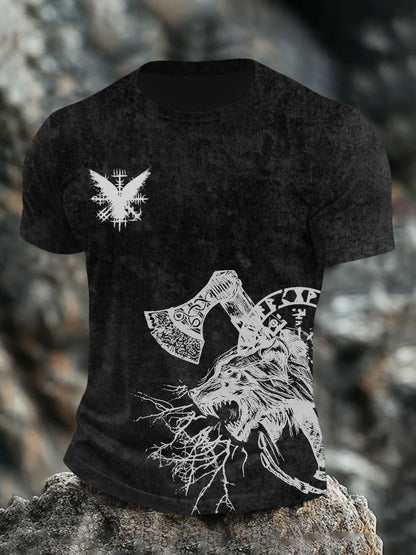 Bedrucktes T-Shirt für Herren Viking