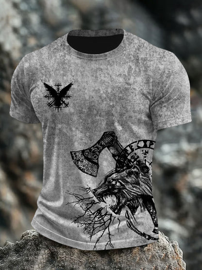 Bedrucktes T-Shirt für Herren Viking