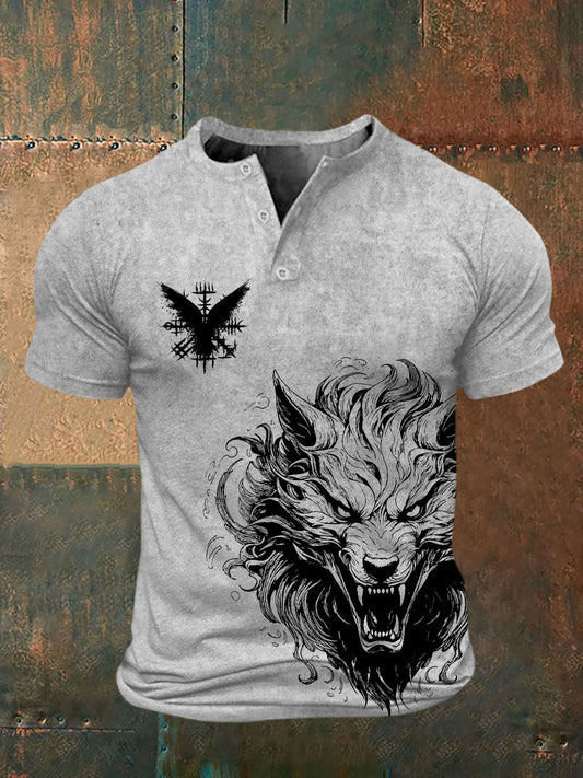 Bedrucktes T-Shirt für Herren Viking