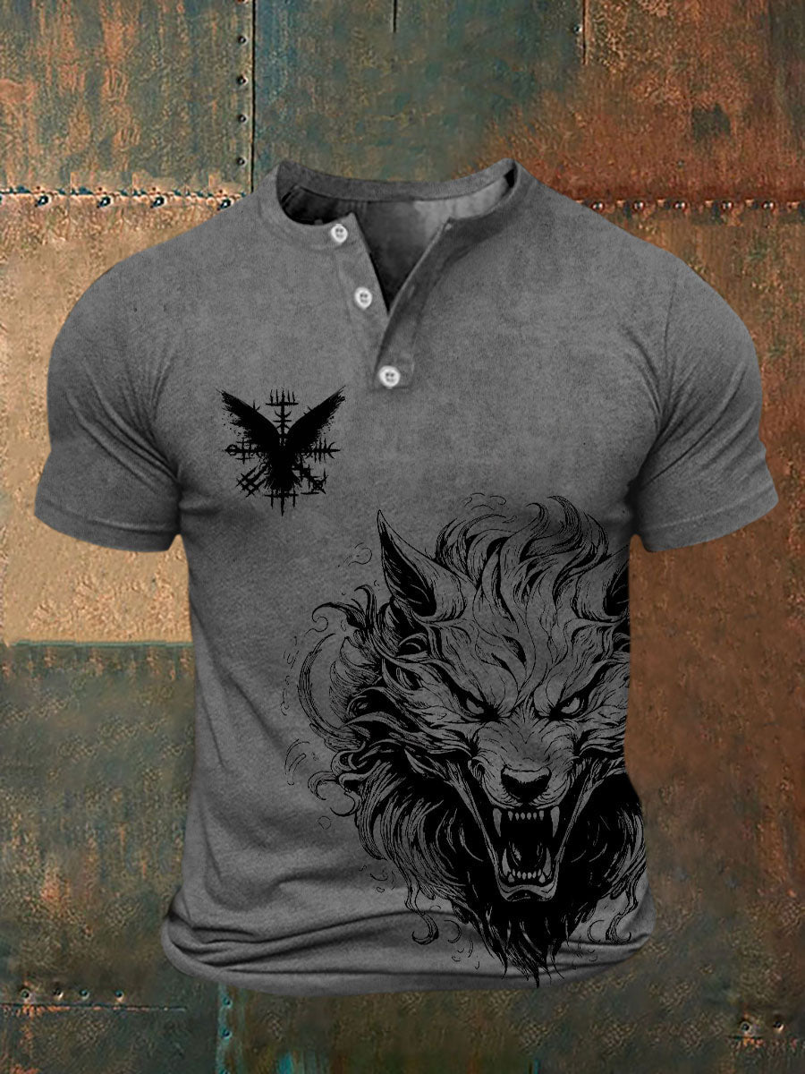 Bedrucktes T-Shirt für Herren Viking