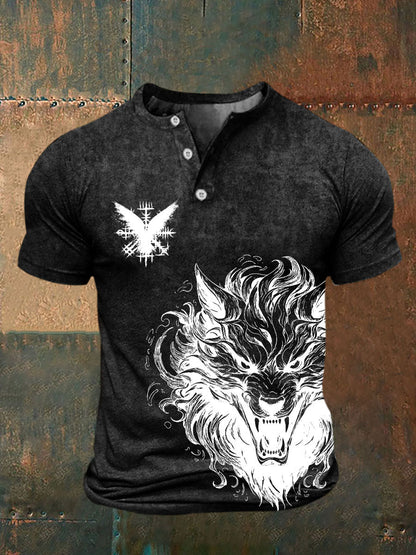 Bedrucktes T-Shirt für Herren Viking