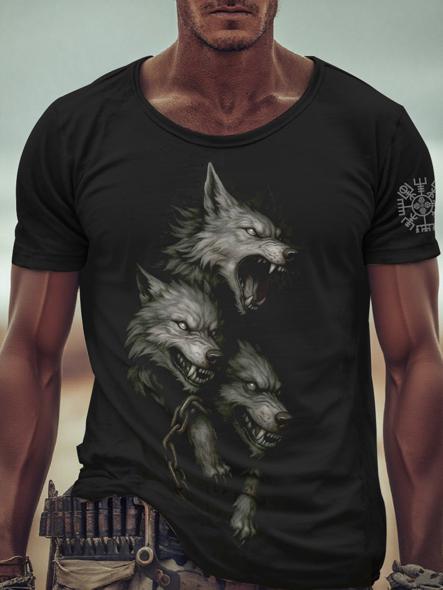 Herren Viking Wolf T-Shirt