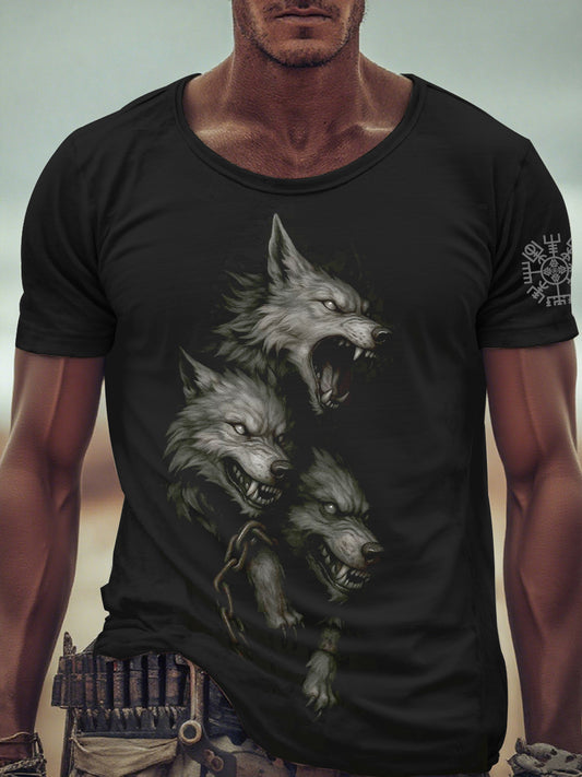 Herren Viking Wolf T-Shirt