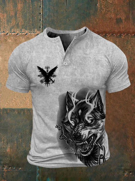 Bedrucktes T-Shirt für Herren Viking