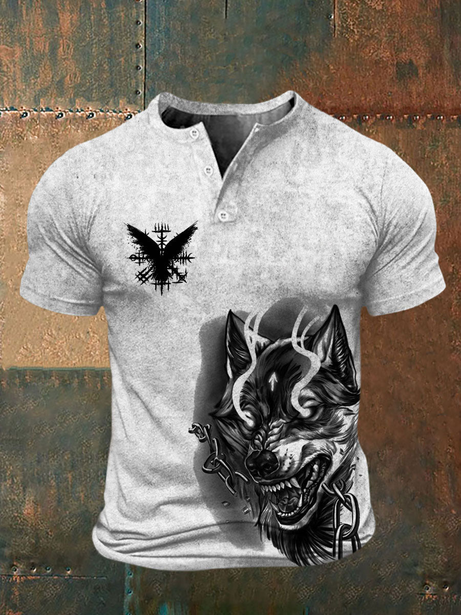 Bedrucktes T-Shirt für Herren Viking