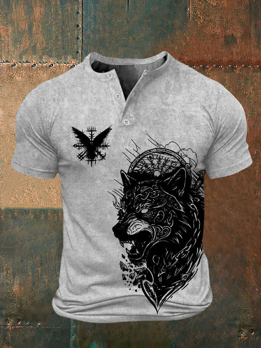 Bedrucktes T-Shirt für Herren Viking
