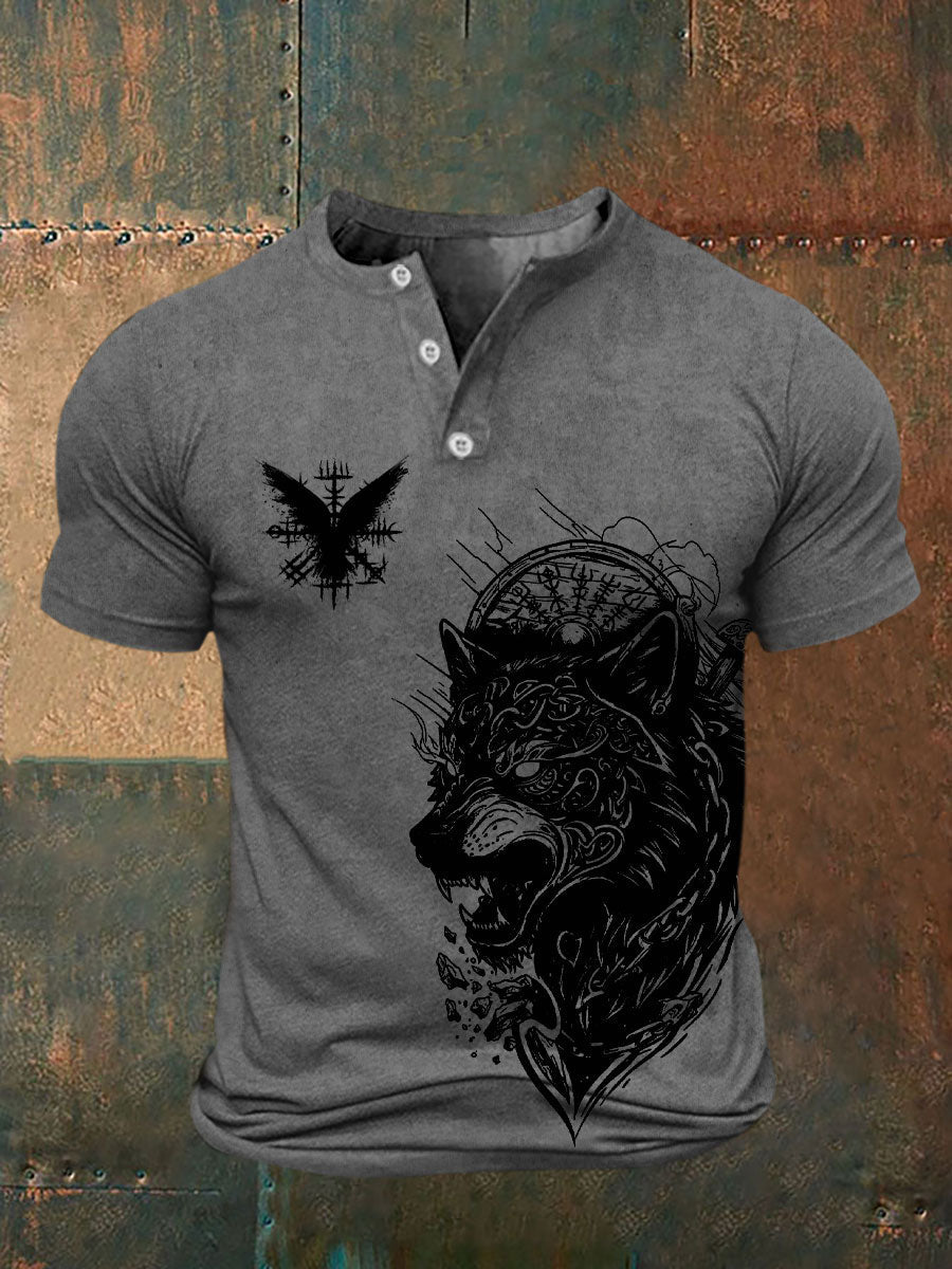 Bedrucktes T-Shirt für Herren Viking