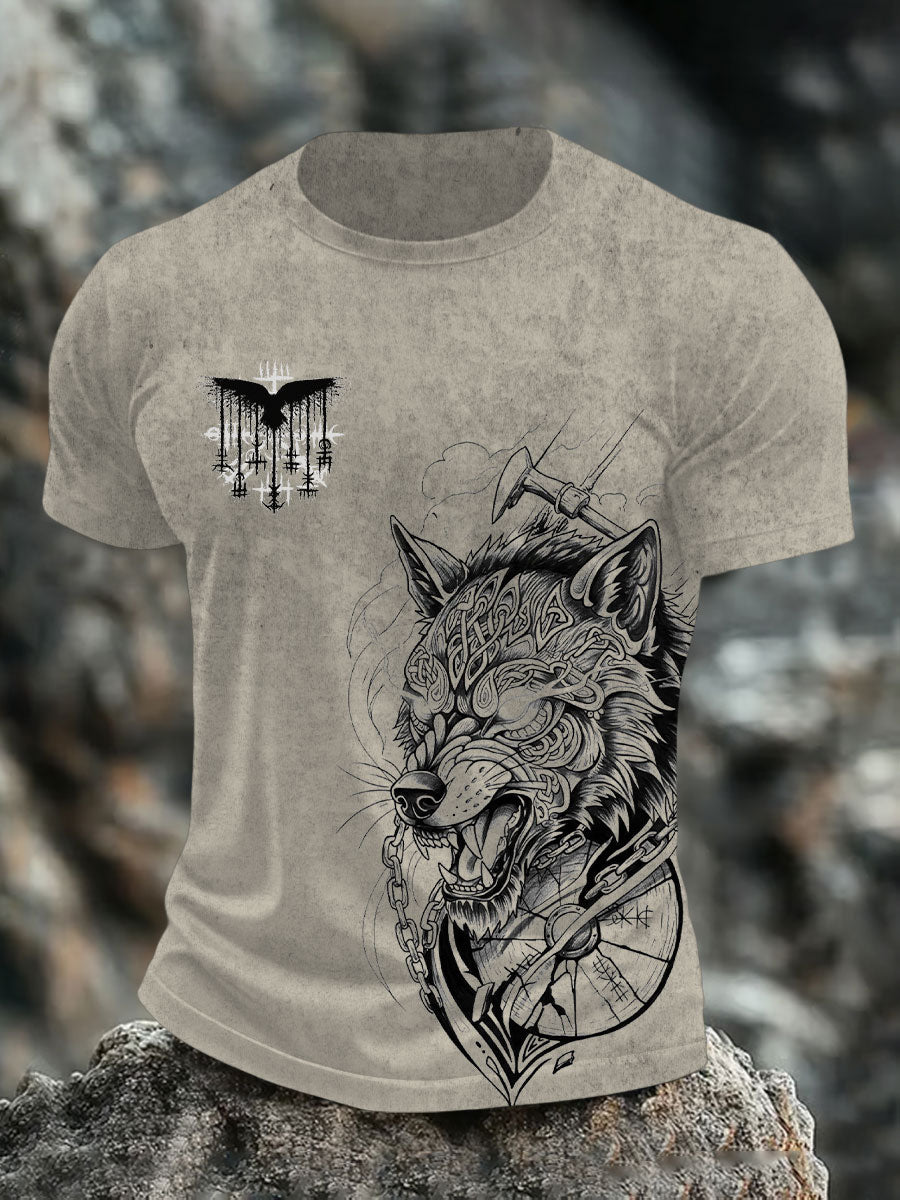 Bedrucktes T-Shirt für Herren Viking