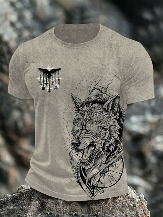 Bedrucktes T-Shirt für Herren Viking