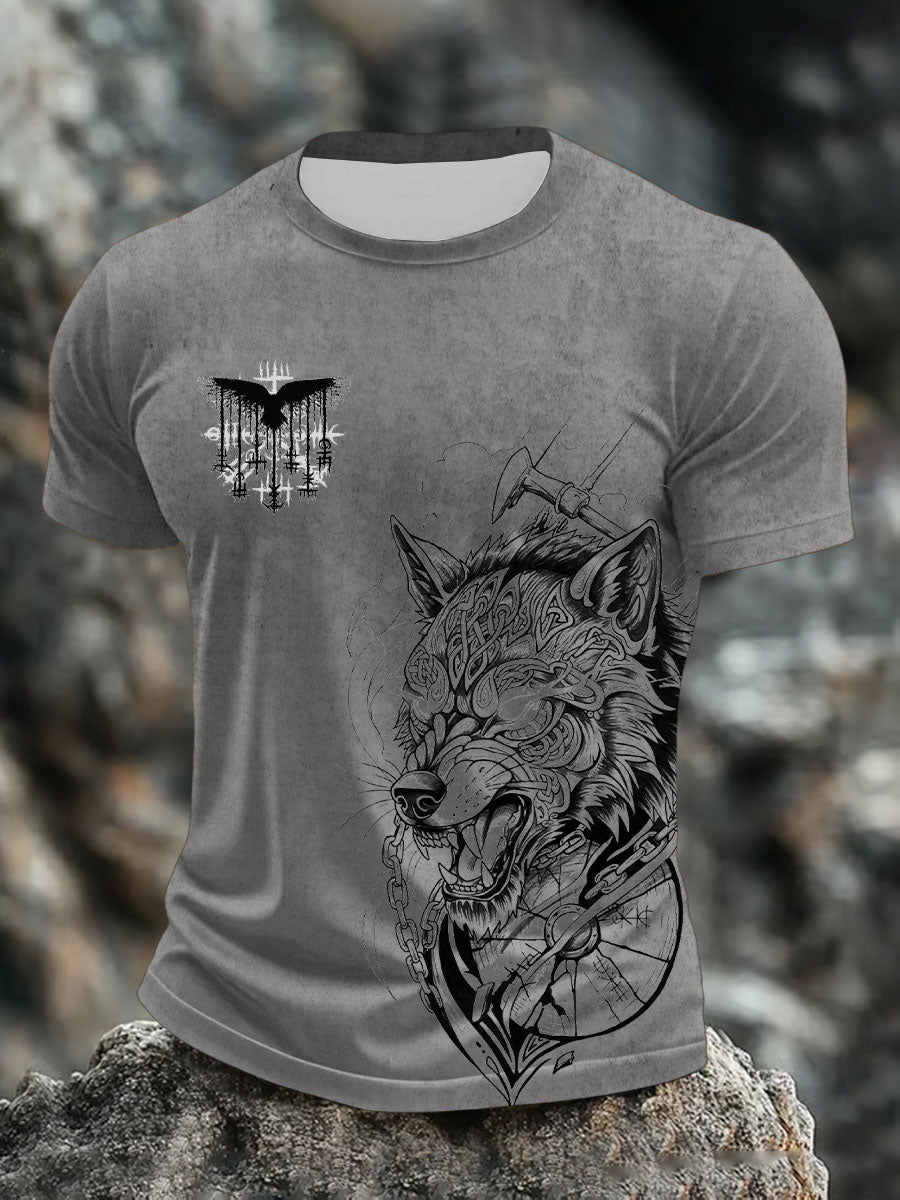 Bedrucktes T-Shirt für Herren Viking