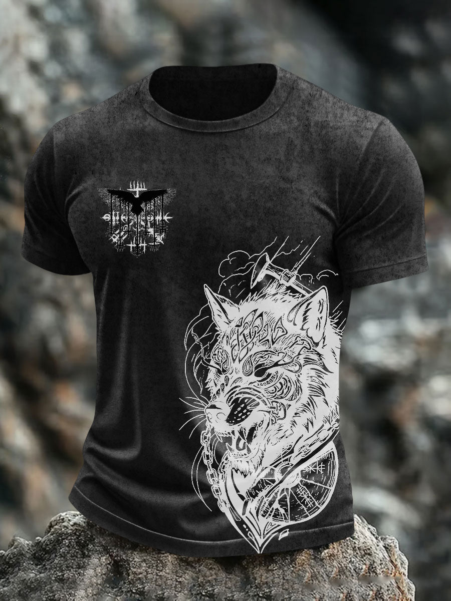 Bedrucktes T-Shirt für Herren Viking