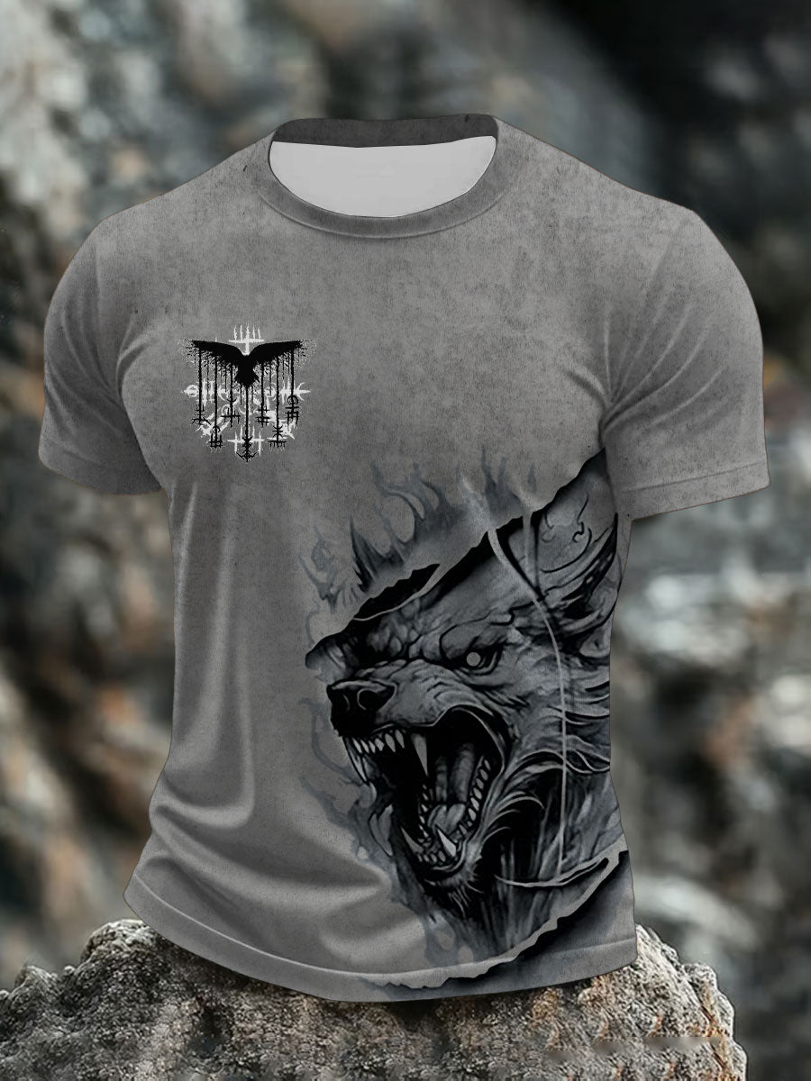Bedrucktes T-Shirt für Herren Viking