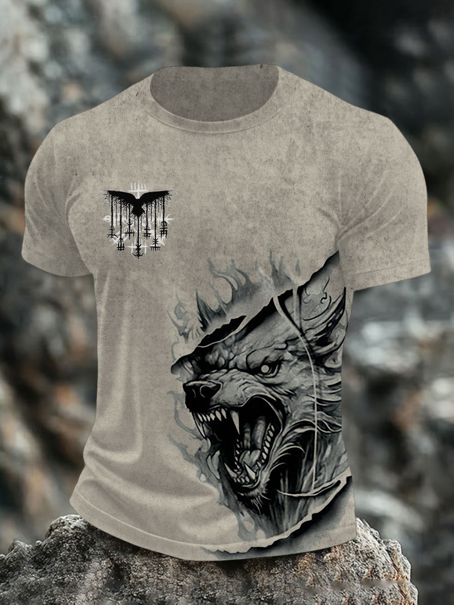Bedrucktes T-Shirt für Herren Viking
