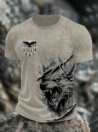Bedrucktes T-Shirt für Herren Viking