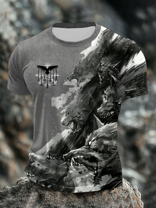 Bedrucktes T-Shirt für Herren Viking