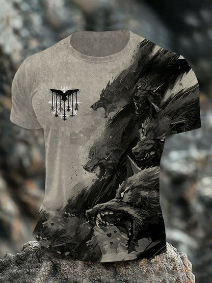 Bedrucktes T-Shirt für Herren Viking
