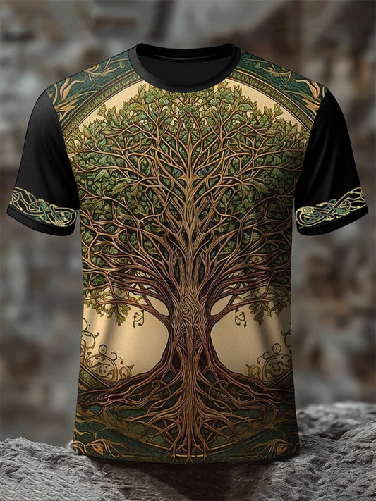 Männer Wikinger Baum des Lebens T-Shirts