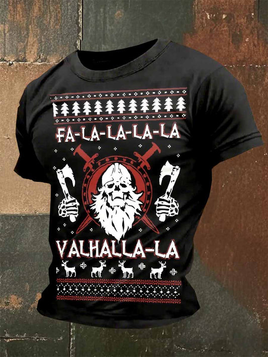 Vintage Tryckt Casual T-Shirt För Män