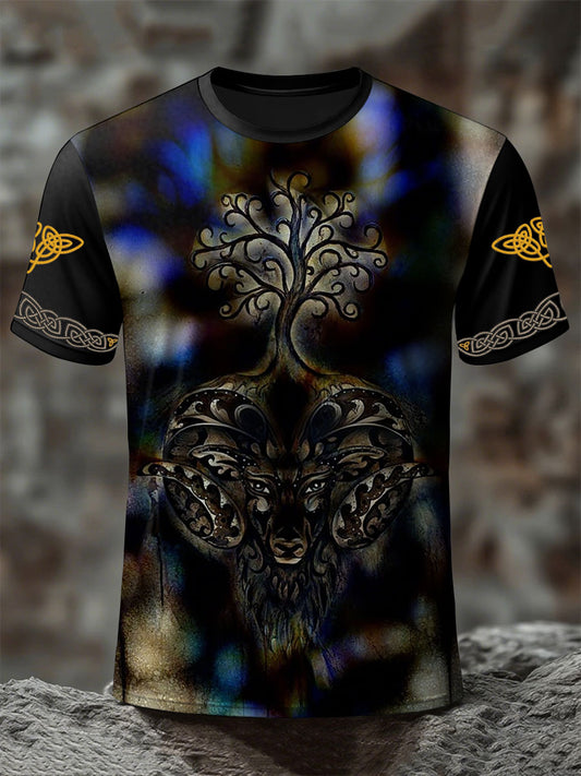 Männer Wikinger Baum des Lebens T-Shirts
