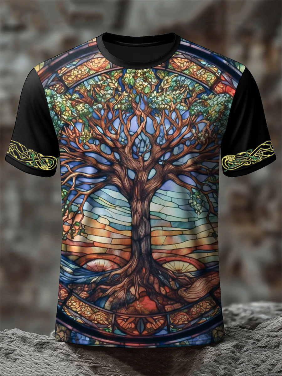 Männer Wikinger Baum des Lebens T-Shirts