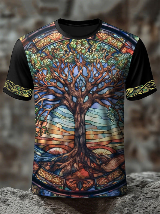 Männer Wikinger Baum des Lebens T-Shirts