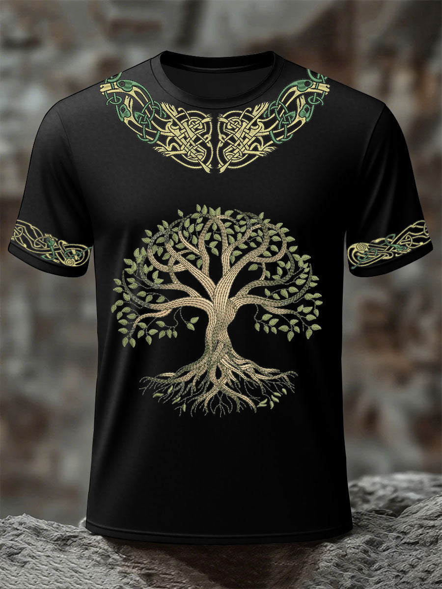 Männer Wikinger Baum des Lebens T-Shirts