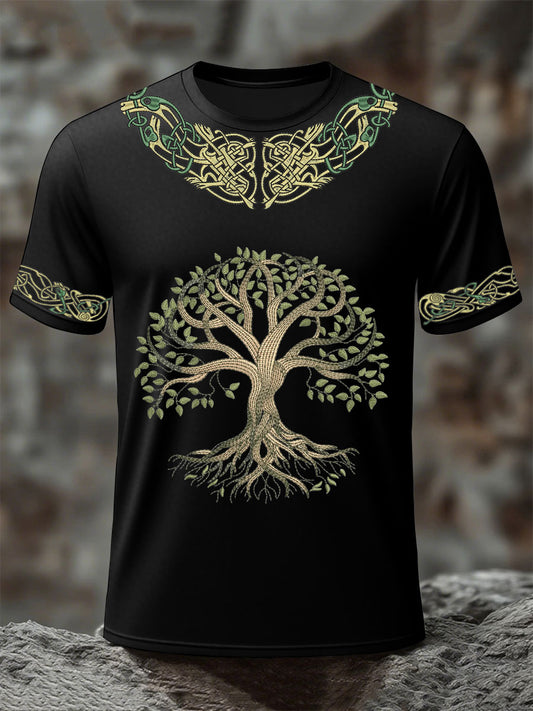 Männer Wikinger Baum des Lebens T-Shirts