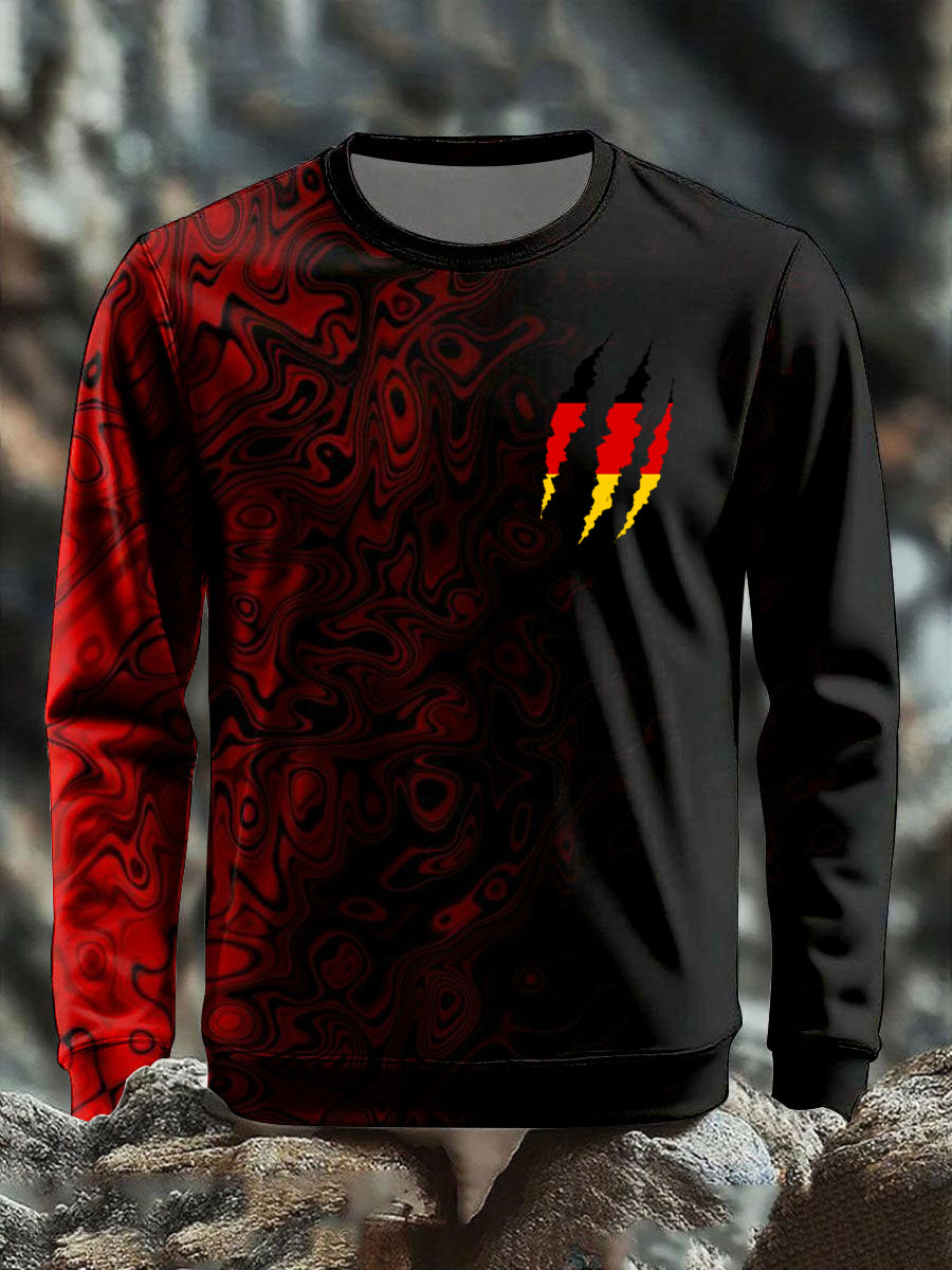 Langärmliges T-Shirt für Männer Deutschland bedruckt