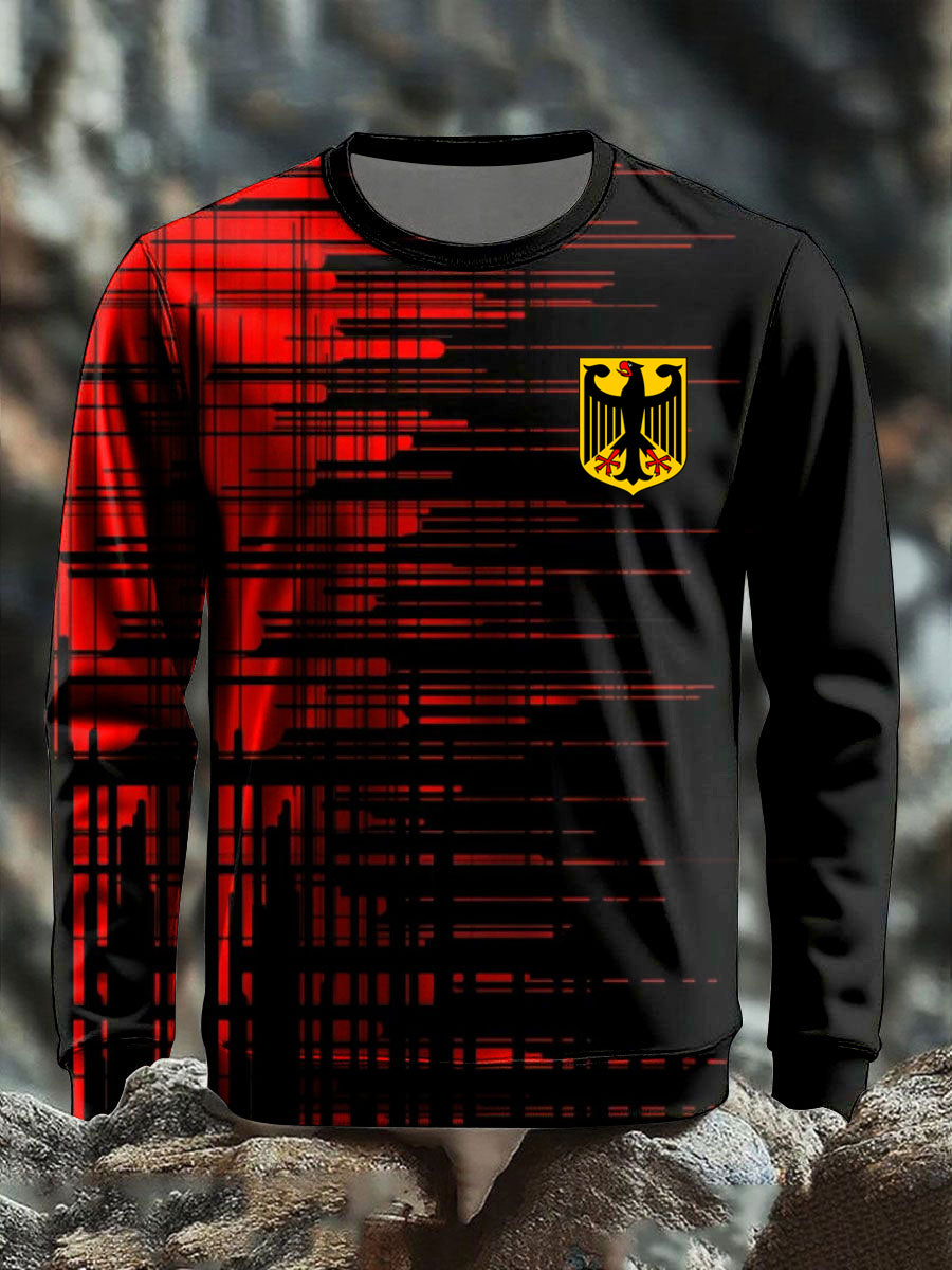 Langärmliges T-Shirt für Männer Deutschland bedruckt