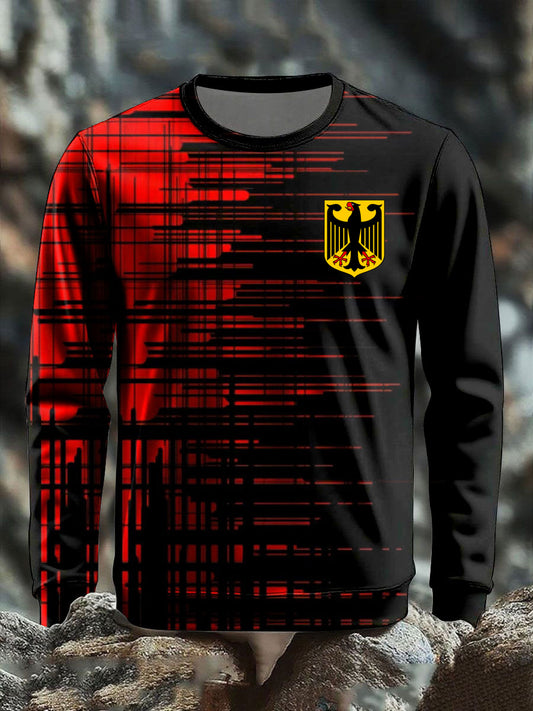 Langärmliges T-Shirt für Männer Deutschland bedruckt
