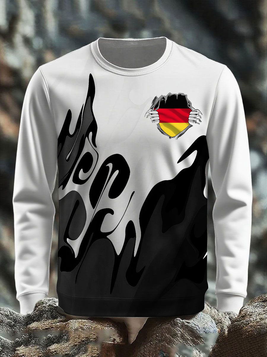 Langärmliges T-Shirt für Männer Deutschland bedruckt