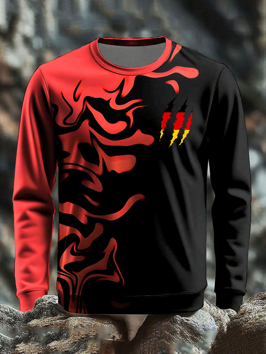 Langärmliges T-Shirt für Männer Deutschland bedruckt