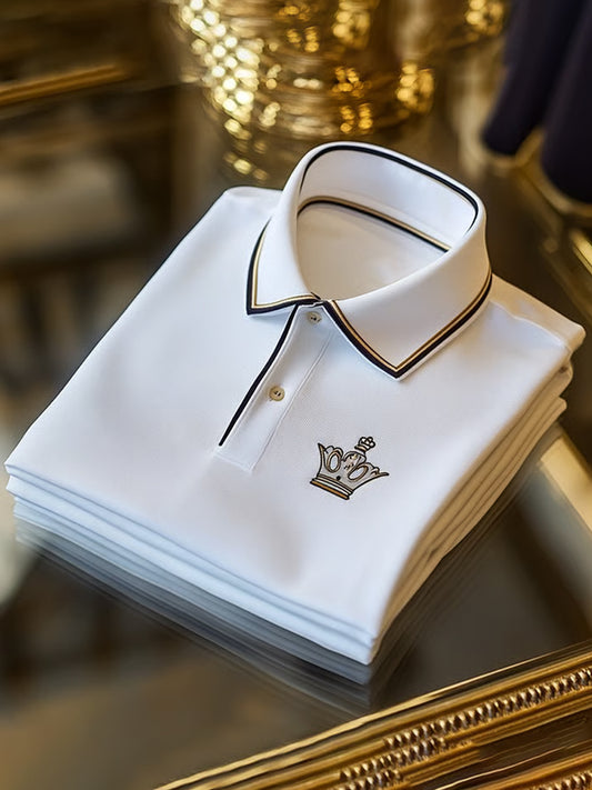 Herren Vintage Holiday Business Casual Polo Shirt