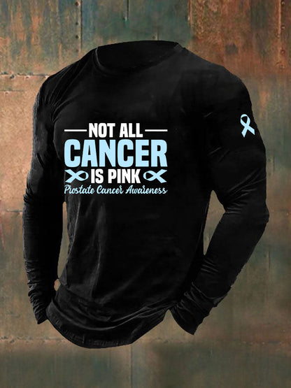 Männer Prostata krebs Bewusstsein Print Casual T-Shirt
