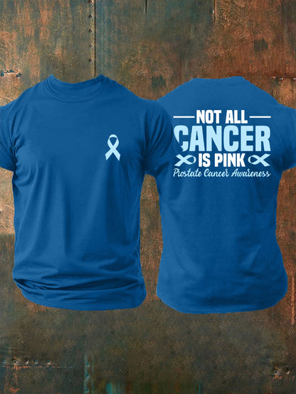Männer Prostata krebs Bewusstsein Print Casual T-Shirt