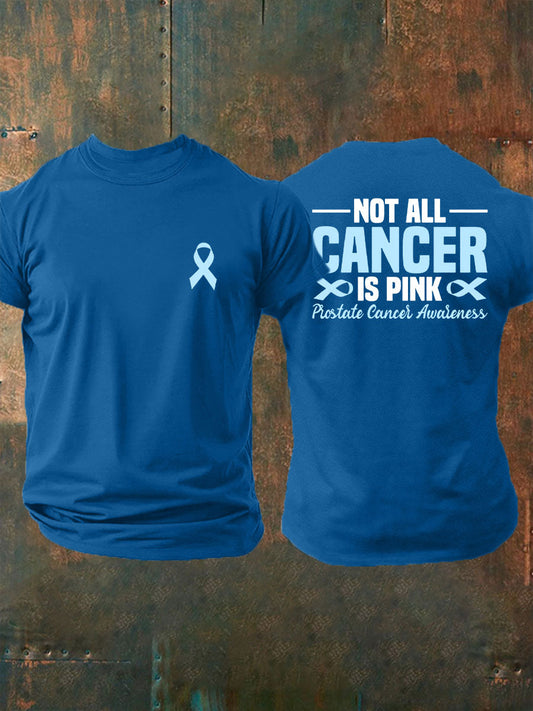 Männer Prostata krebs Bewusstsein Print Casual T-Shirt