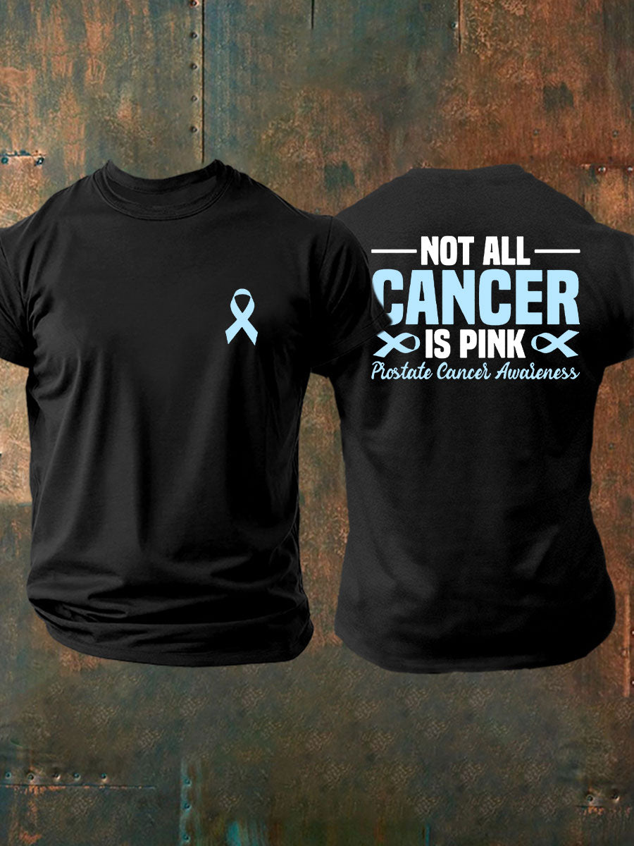 Männer Prostata krebs Bewusstsein Print Casual T-Shirt
