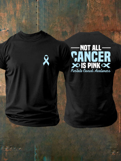 Männer Prostata krebs Bewusstsein Print Casual T-Shirt