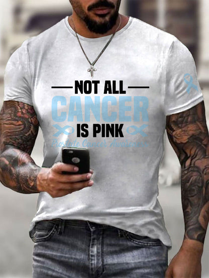 Männer Prostata krebs Bewusstsein Print Casual T-Shirt